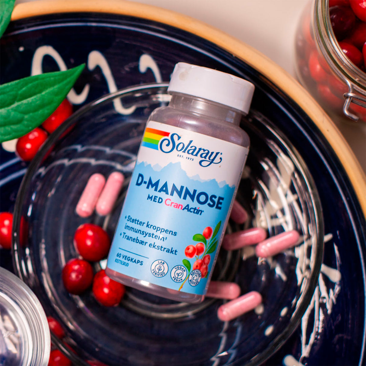 Solaray D-mannose Med Cranactin | 60 kapsler fra Solaray
