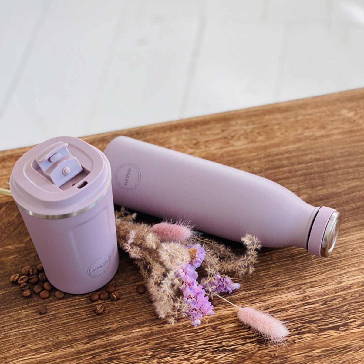 Termos Drikkeflaske Rustfritt Stål Lavendel fra AYA&IDA