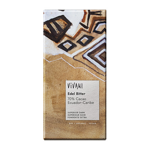 Edelbitter Equador Sjokolade 70% Kakao Ø fra Vivani