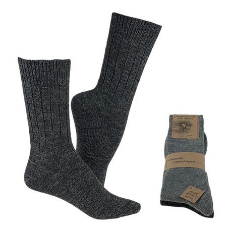 Strømper Koksgrå & Grå | Str. 35/38 2-pak fra Clemente