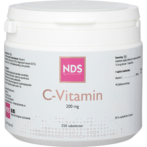 NDS C-200 Vitamin | 250 Tabl. fra NDS