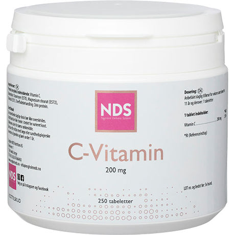 NDS C-200 Vitamin | 250 Tabl. fra NDS