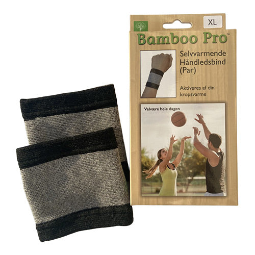 Bamboo Pro Håndledsbind, Selvvarmende | Str. Xl fra Bamboo Pro