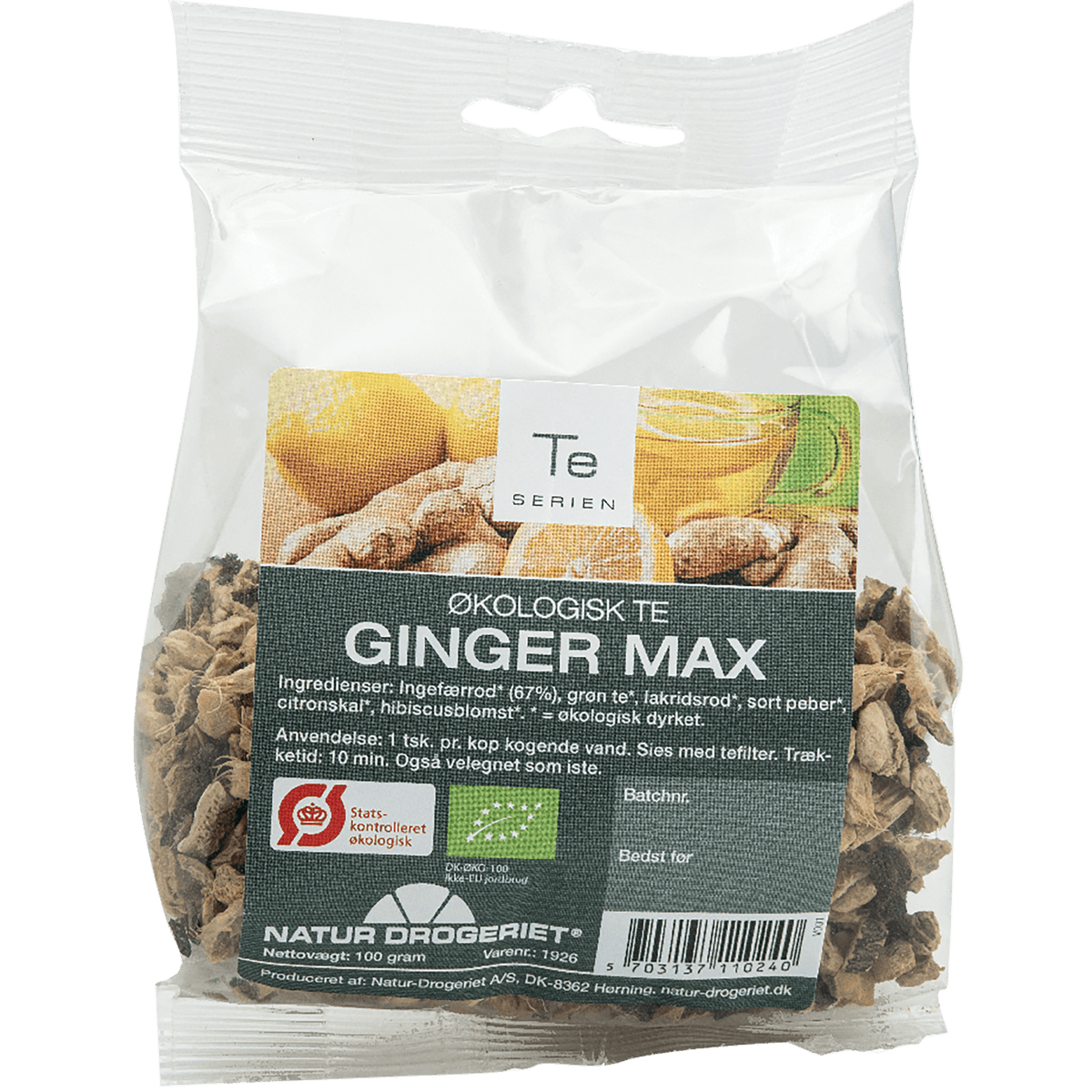 Natur-Drogeriet Ingefær Max Te Økologisk | 100 g