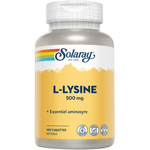 Solaray L-lysine | 100 Tabl. fra Solaray