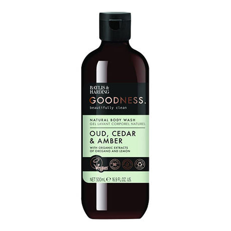 Baylis & Harding Body Wash (500 ml) | Oud, Cedar & Amber fra Baylis & Harding Goodness