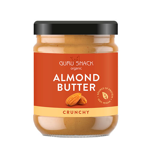 Almond Butter Crunchy Øko fra Guru Snack
