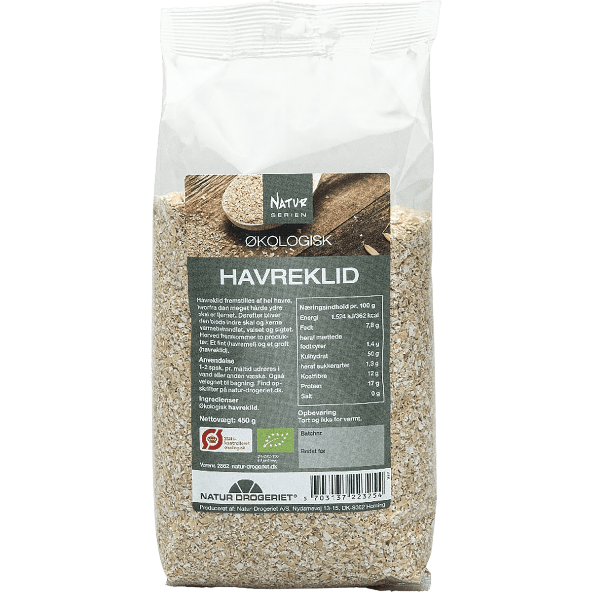 Natur-Drogeriet Havrekli Økologisk | 450 g fra Natur-Drogeriet