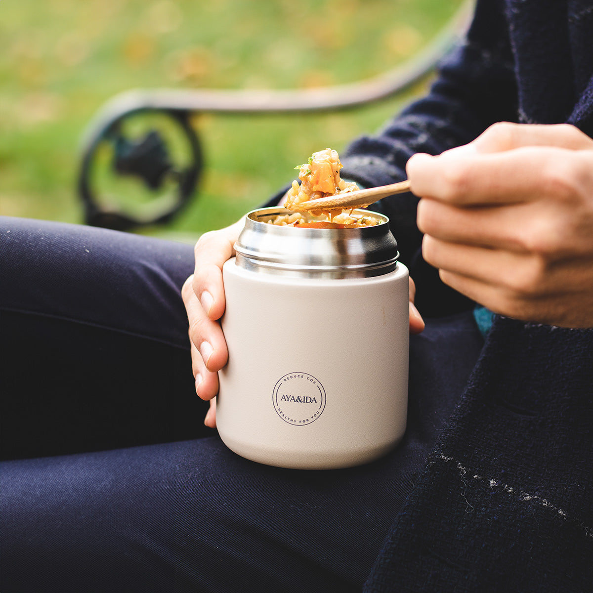 Spork (kombinert skje og gaffel) fra AYA&IDA
