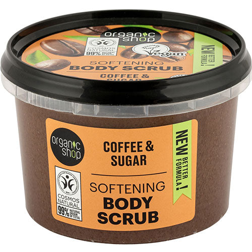 Organic Shop Softening Body Scrub Coffee | 250 ml fra Organic Shop