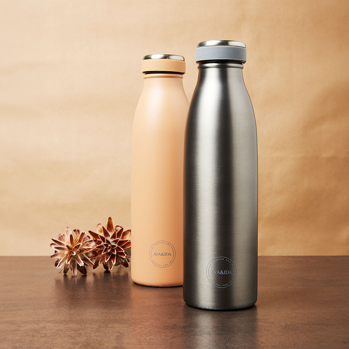Termos Drikkeflaske Rustfritt Stål Koksgrå fra AYA&IDA