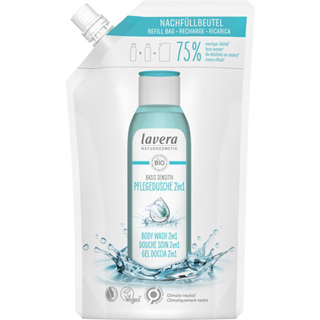 lavera Refill Bag Basis Sensitiv Body Wash 2in1 | 500 ml fra lavera