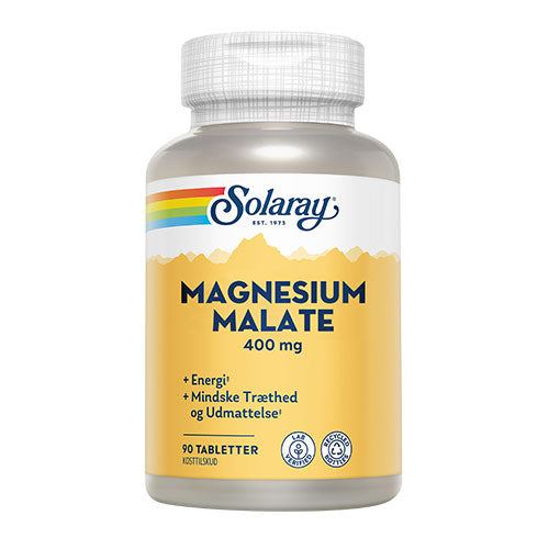 Solaray Magnesium Malate | 90 Tabl. fra Solaray
