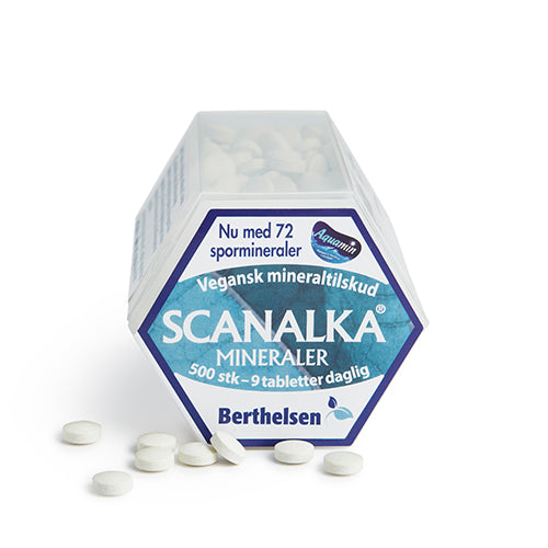 Berthelsen Scanalka Mineraler | 500 Tabl. fra Berthelsen