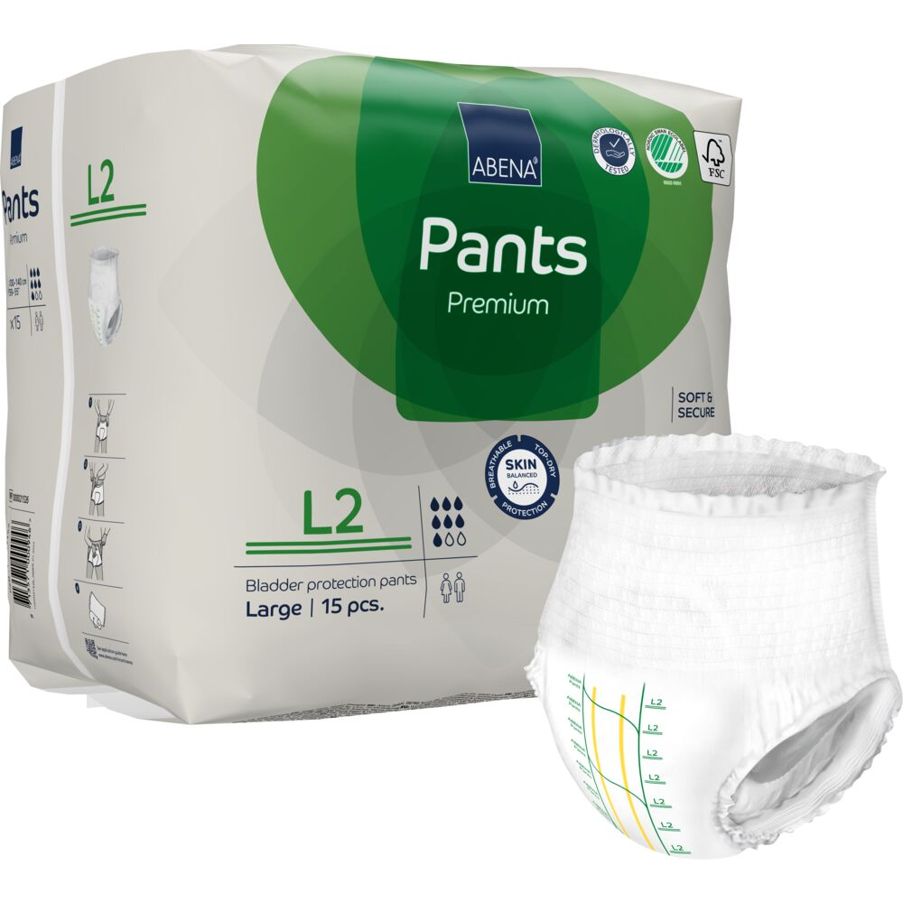 Abena Premium Pants 2 Inkontinens | Str. L fra Abena