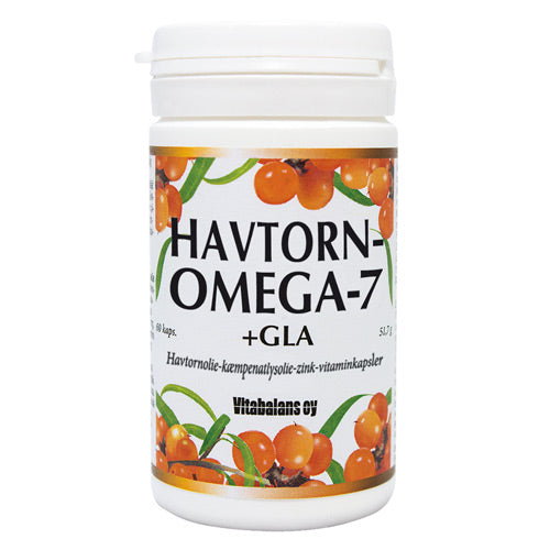 Vitabalans Havtorn Omega 7 + Gla | 60 kapsler fra Vitabalans