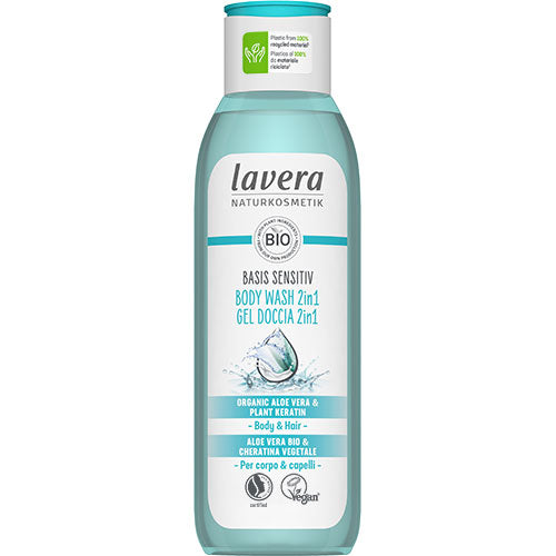 lavera Body Wash 2in1 Basis Sensitiv | 250 ml fra lavera