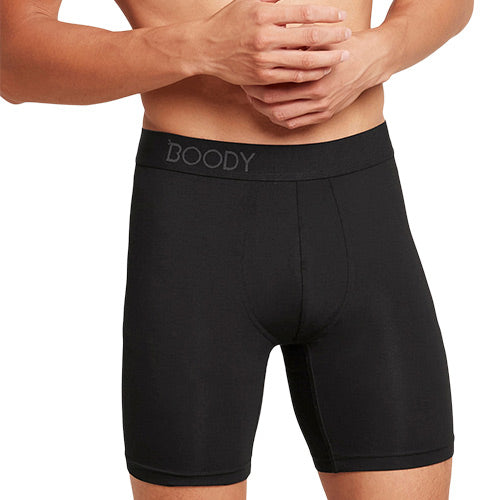 Boody Men´s Everyday Longer Boxers Sort | Str. Xl fra Boody