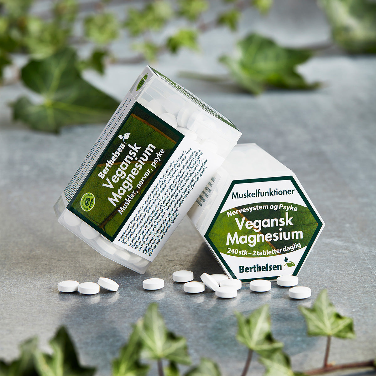 Berthelsen Magnesium Vegansk | 240 Tabl. fra Berthelsen