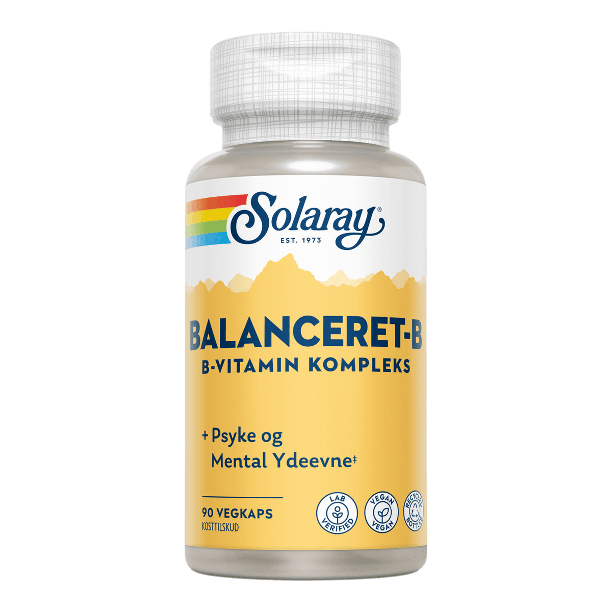 Solaray Balansert B-Vitamin Kompleks | 90 Kapsler