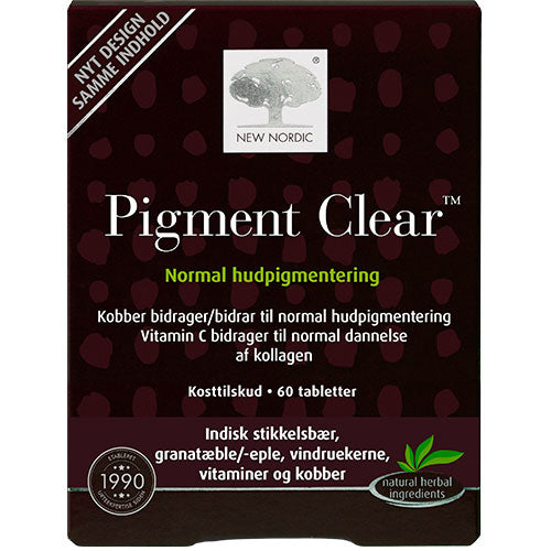 New Nordic Skin Care Pigment Clear | 60 Tabl. fra New Nordic