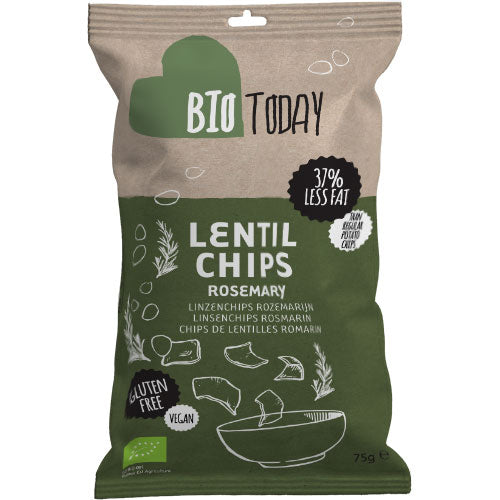 Bio Today Linsechips Med Rosmarin Ø | 75 gr fra Bio Today