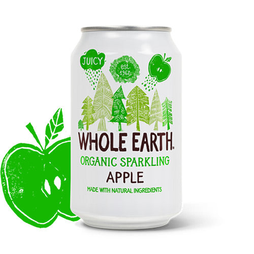 Whole Earth Æble Sodavand Ø Whole | 330 ml fra Whole Earth