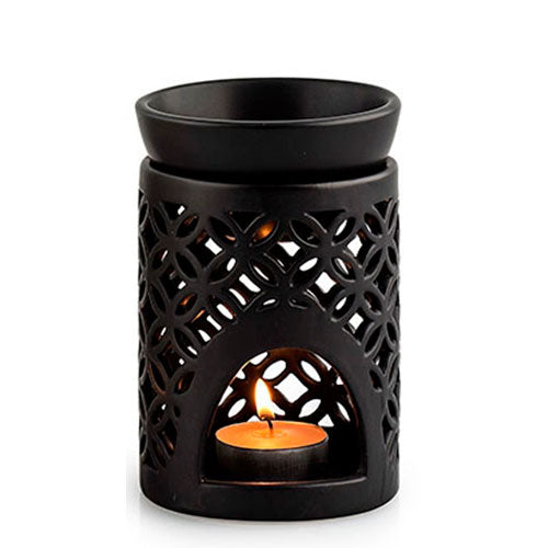 Duftlampe Sort Hullmønster fra Urtegaarden