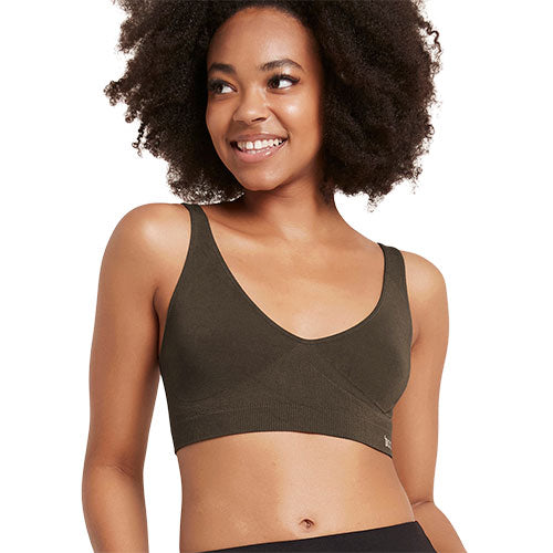 Boody Shaper Crop Bra Dark Olive | Str. L fra Boody