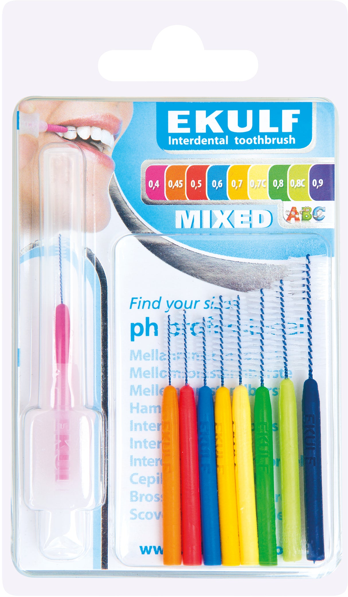 Ph Professional Mellomromsbørster Blandet fra Ekulf