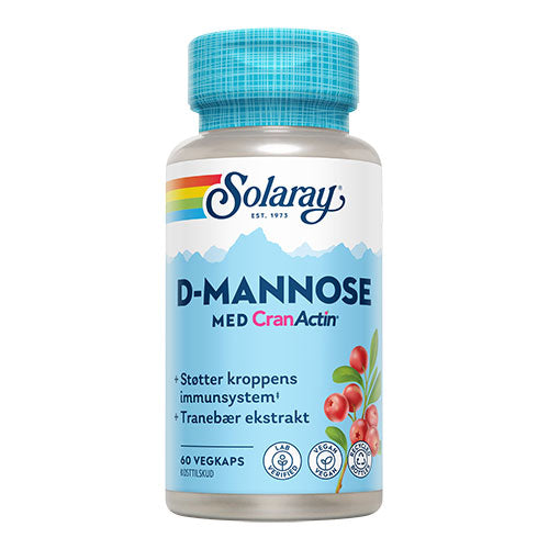 Solaray D-mannose Med Cranactin | 60 kapsler fra Solaray