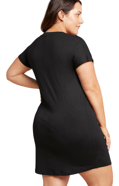 Boody Goodnight Nightdress Sort | Str. S fra Boody