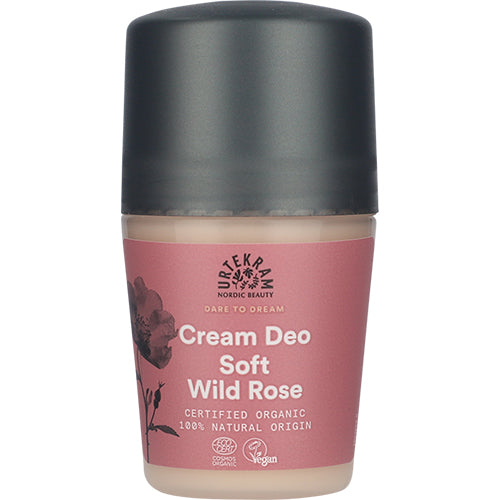 Urtekram Creme Deo Roll On Soft Wild Rose | 50 ml fra Urtekram
