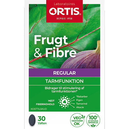 Ortis Frukt & Fiber 30 tabletter fra Ortis