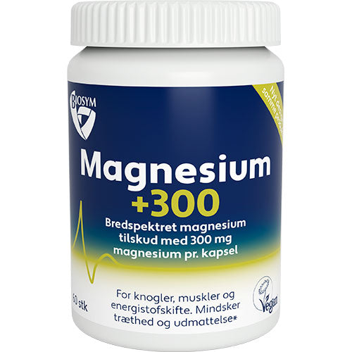 Biosym Magnesium +300 | 60 kapsler fra Biosym