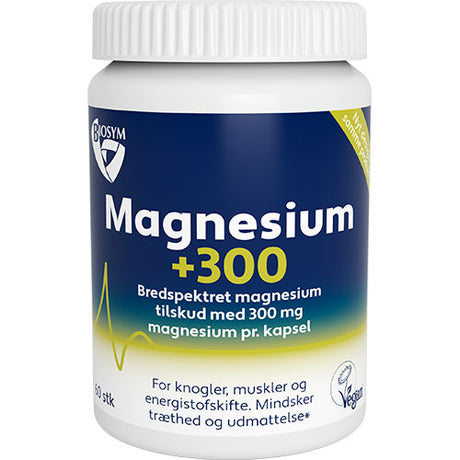 Biosym Magnesium +300 | 60 kapsler fra Biosym