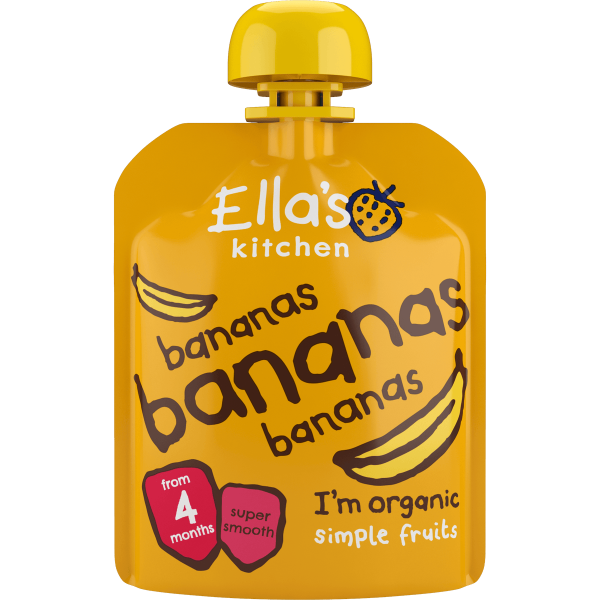 Ellas Kitchen Babymos 4 mnd+ Banan Økologisk | 70 g