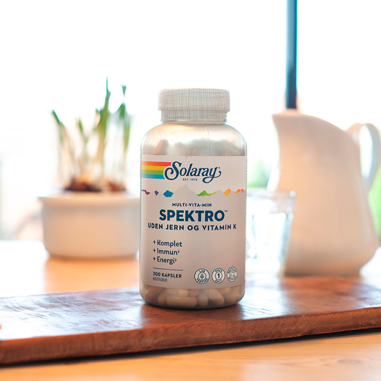 Spektro Multi-Vitamin u. Jern & vitamin K2 fra Solaray