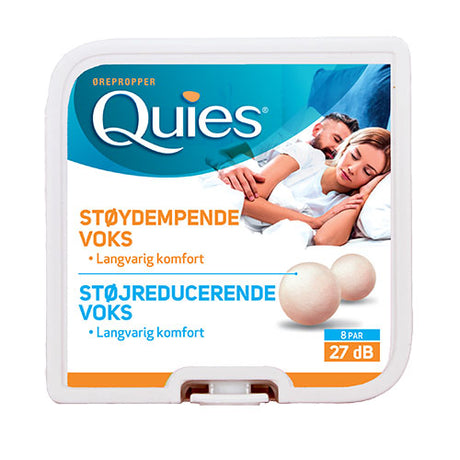 Ørepropper Naturlig Voks 8 Par I En Boks fra Quies