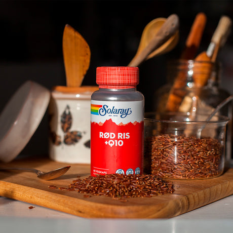 Rød Ris + Q10 fra Solaray