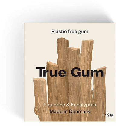Tyggegummi Lakris & Eucalyptus Uten Sukker fra True Gum