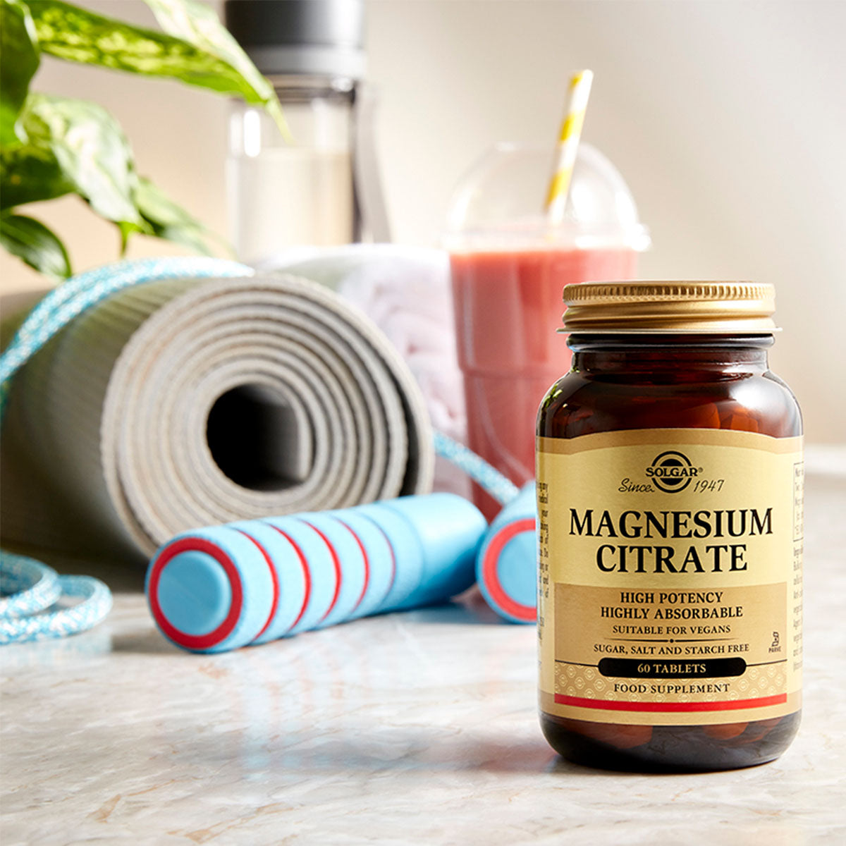 Solgar Magnesium Citrate 200 Mg | 60 Tabl. fra Solgar
