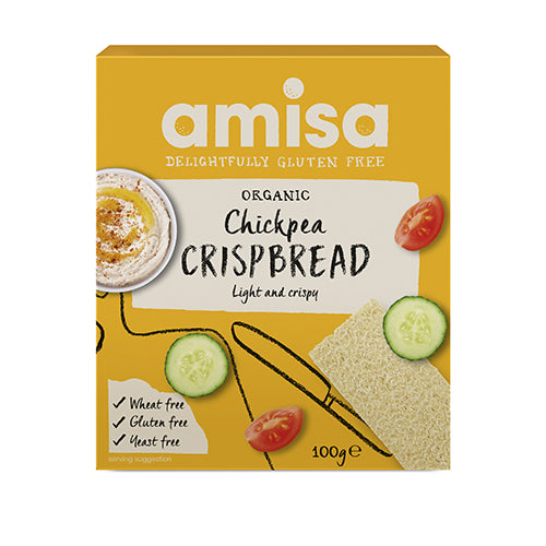 Amisa Knekkebrød Med Kikerter Glutenfri Øko fra Amisa