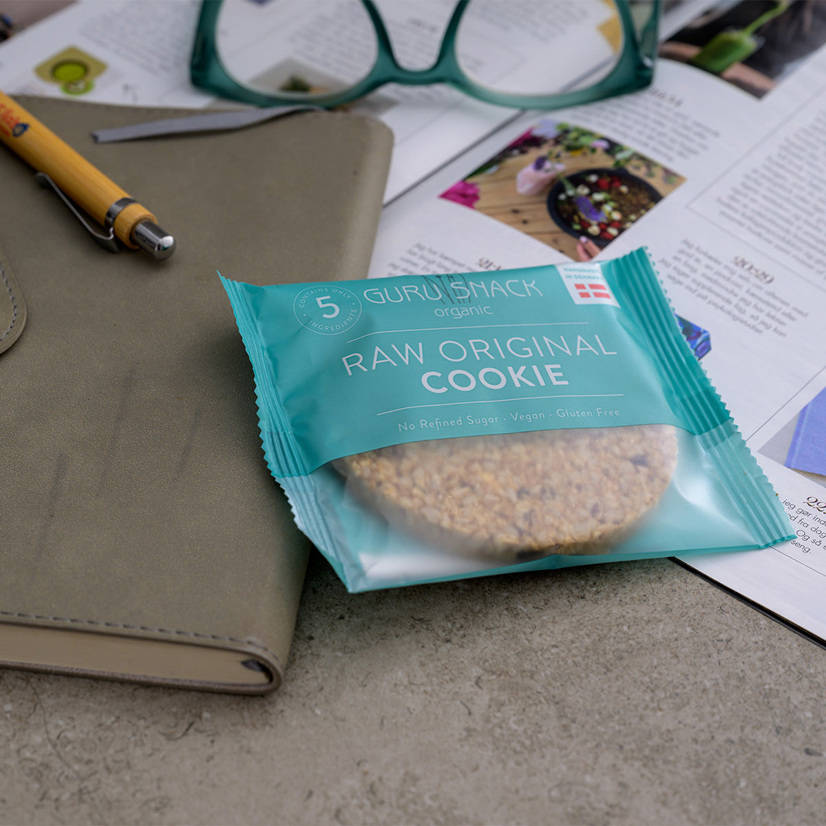 Raw Original Cookies Øko Enkeltvis Innpakket fra Guru Snack