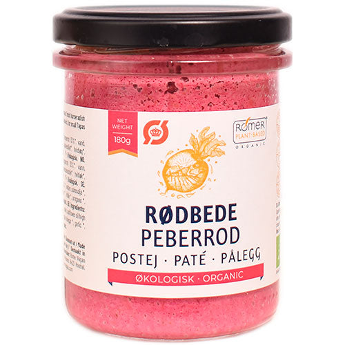Rømer Rødbete- og Pepperrotpostei Økologisk | 180 g