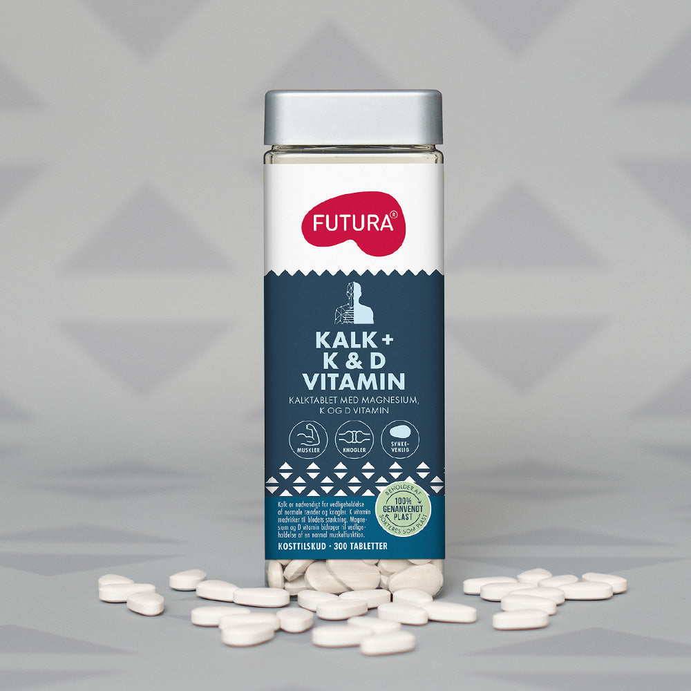 Kalk + K & D Vitamin fra Futura