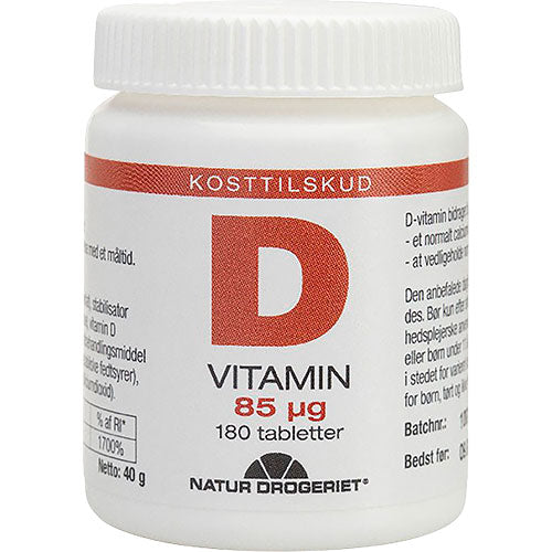 D3-vitamin 85 Mcg, fra Natur-Drogeriet