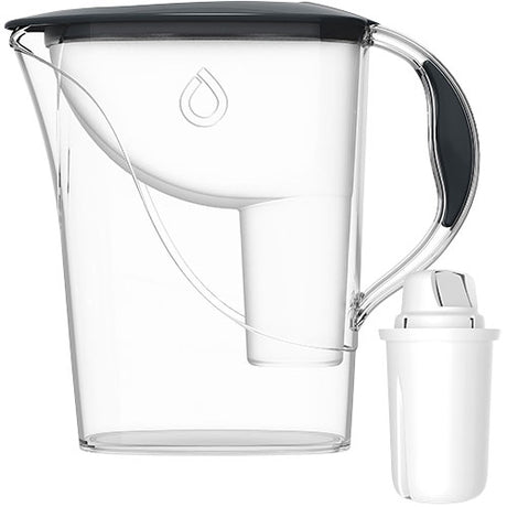 Vannfilter Kanne 2,4 liter - Anracitgrå - 1 stk fra Dafi