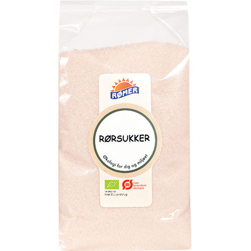 Rømer Rørsukker Lys Fin Økologisk | 1 kg fra Rømer