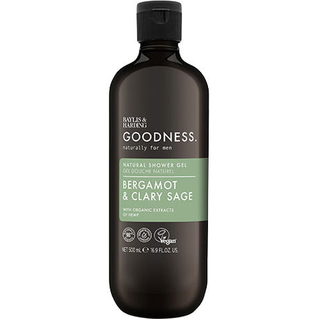 Goodness Men Bergamot & Clary Sage Shower Gel fra Baylis & Harding Goodness